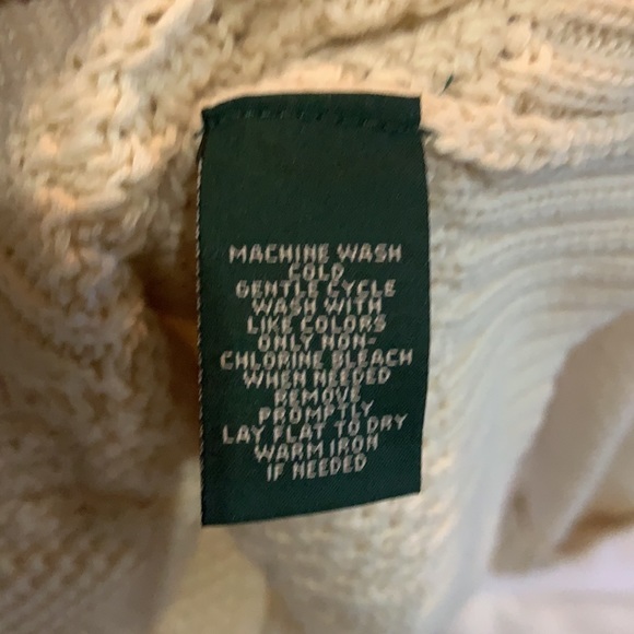 Lauren jeans company, cable knit cardigan. - Picture 7 of 8